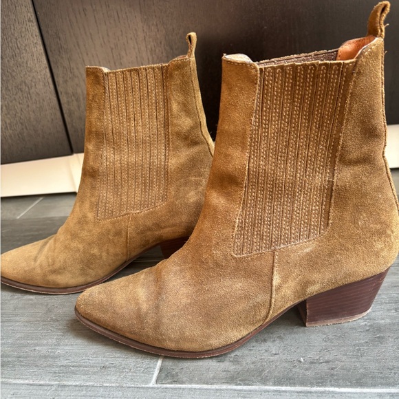 Sandro tan suede booties - Picture 5 of 5